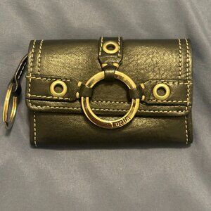 Luella Bartley Black Wallet/Coin Purse Keychain